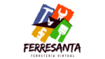 logo ferretería moderno ilustrativo negro con amarillo